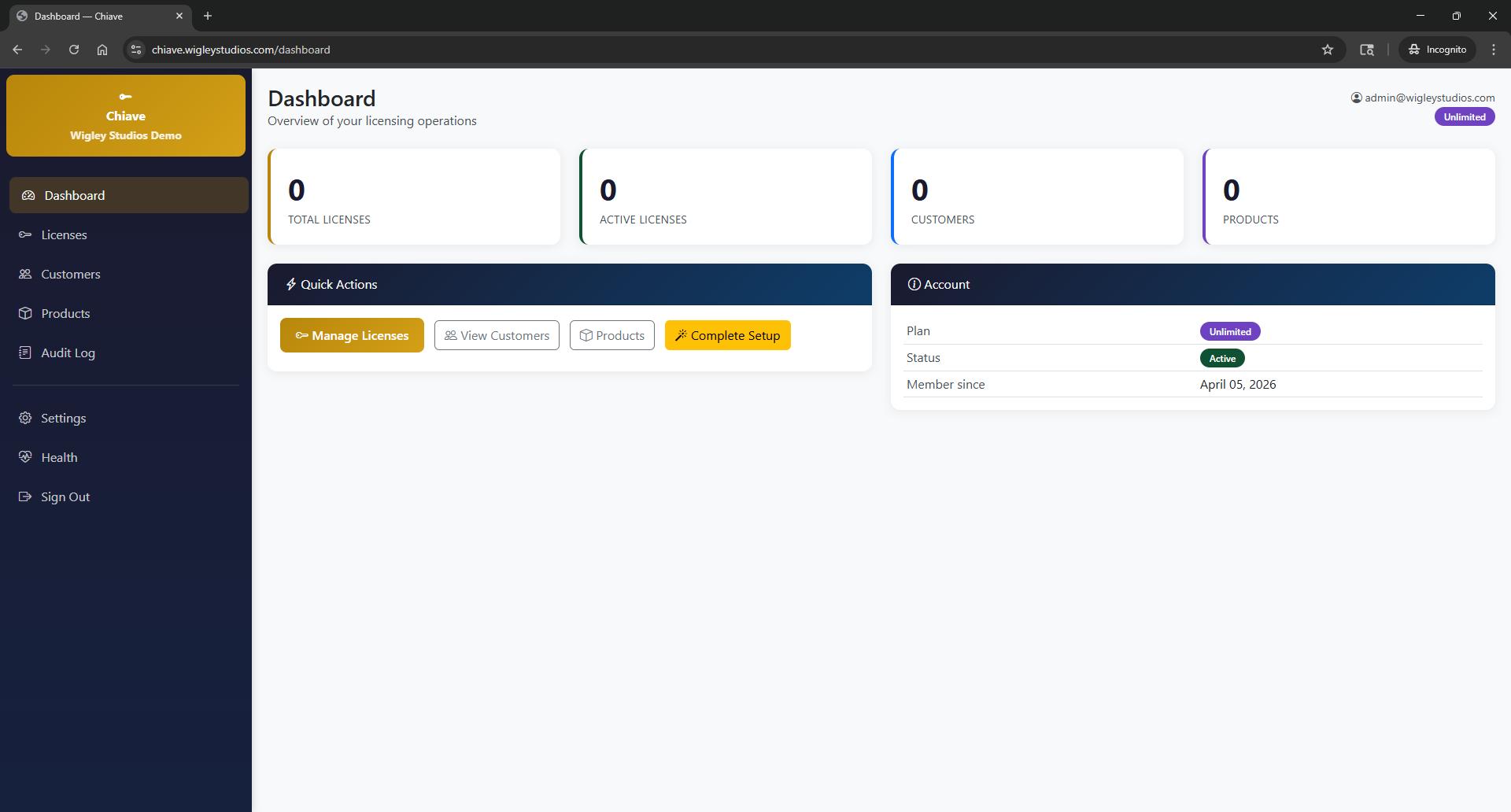 Dashboard Overview