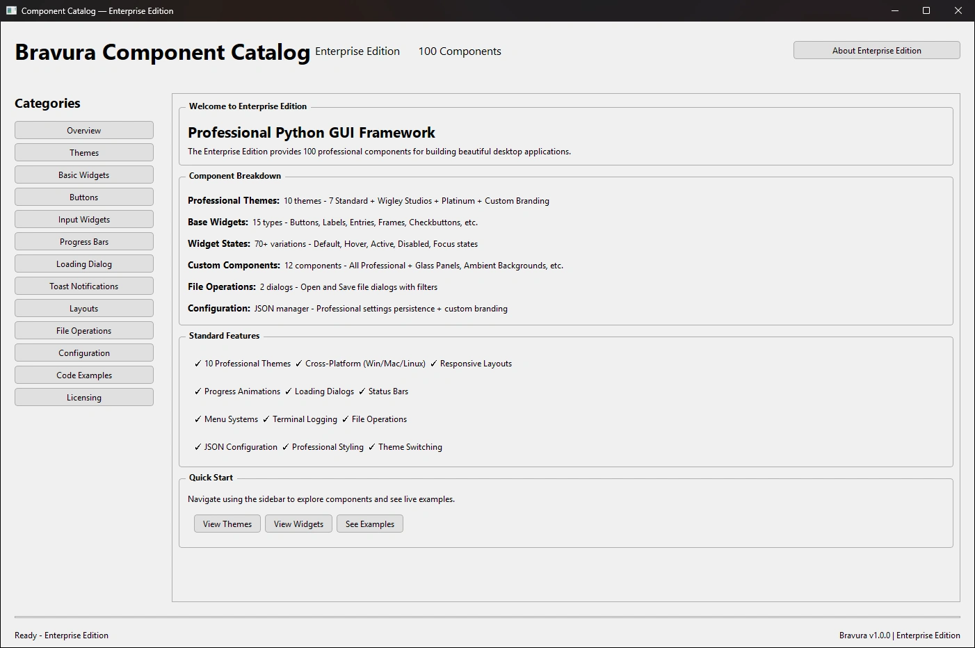 Bravura Platform | Professional Python GUI Framework + Admin Pro ...